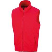Result Core Men's Microfleece Gilet in Red | Size: XL