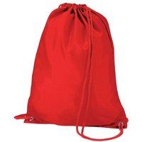 Quadra Men's Drawstring Bag in Light Red