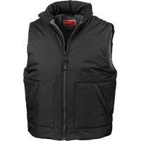 Result Men's Fleece Lined Gilet in Black | Size: Small