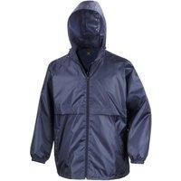 Result Core Men's Plain Blue Windbreaker in Navy | Size: XL