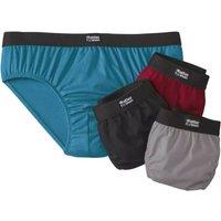 Atlas for Men Men's Plain Briefs (Pack of 4) in Jet Black | Size: Small
