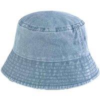 Beechfield Men's Vintage Bucket Hat in Light Blue | Size: S/M