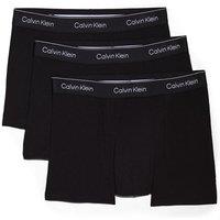 Calvin Klein Men's Icon Cotton Relaxed Fit Trunk 3P, Black | Size: XL