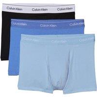 Calvin Klein Men's Relaxed Trunk 3Pk Black/Glacier/Blue Bell | Size: Large