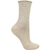 Steven Women's Cashmere Socks - Luxury Soft & Warm Seamless Everyday Socks in Beige | Size: 3-5
