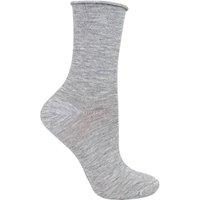 Steven Women's Cashmere Socks - Luxury Soft & Warm Seamless Everyday Socks in Grey | Size: 3-5