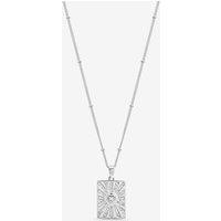 Inicio Women's Sterling Silver Plated Heart Charm Pendant - Gift Pouch