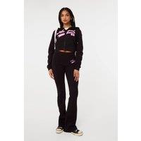 Pink Vanilla Women's Black Angel Slogan Joggers | Size: Small