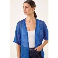 Roman Women's Sequin Edge To Edge Cardigan in Royal | Size: 12