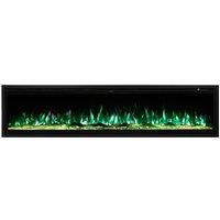42 Inch Electrical Fireplace with Remote in Black