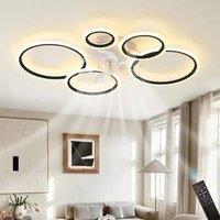 Garwarm 100cm LED Dimmabale Reversable Ceiling Fan with Lights & Remote in White