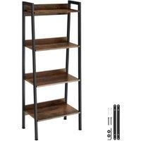 tectake Shelving Unit Chatham - Industrial Wood Dark, Rustic in Brown