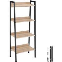 tectake Shelving Unit Chatham - Industrial Wood Light, Oak Sonoma in Light Brown