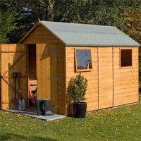 Rowlinsons 10 x 6 Feet Premier Range Shed - L305 x W194.5 x H232 cm in Brown