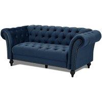Home Detail Mayfair Velvet 3 Seater Sofa in Navy
