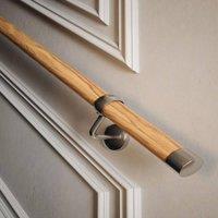 Woodworx Solid Oak Premium Easy Install Indoor Modern Stair Handrail Kit 3.6 m in Brown
