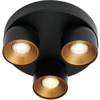 Nordlux Vintage Indoor Spot Light Black Metal GU10 Gold Inner - Mains Powered, IP20