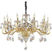 Netlighting Negresco 10 Light Chandelier Gold Finish E14