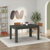 Decortie Tolmen' Extendable Dining Table 140cm 4 Seater in Dark Grey | Size: 2 Pack