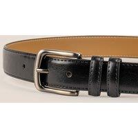 Oswin Hyde Men's Neil Leather Classic Belt in Black | Size: 30