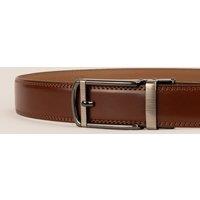 Oswin Hyde Men's Nelson Automatic Leather Belts in Tan | Size: 38