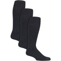 Country Pursuit Men's 3 Pack Long Knee High Military Action Socks in Black | Size: 6-11