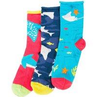 Frugi Men's Roly Bamboo 3 Pack Socks | Size: 6-8