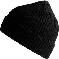 Atlantis Men's Maple Ribbed Beanie in Black