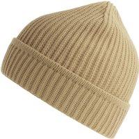 Atlantis Men's Maple Ribbed Beanie in Beige