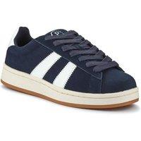 Pavers Men's Suede Lace-Up Trainers in Navy | Size: 12