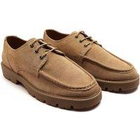 Off the Hook Men's 'Harvey' Suede Leather Casual Lace-Up Boat Shoes in Tan | Size: 8