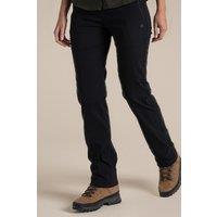 Craghoppers Women's Expert Kiwi Pro' Stretch Water Repellent Trousers in Black | Size: 18