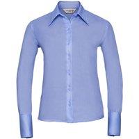 Russell Collection Women's Ultimate Long-Sleeved Shirt in Light Blue | Size: 14