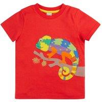 Frugi Boy's Carsen Circular T-shirt in Red | Size: 5-6 Years