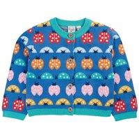 Frugi Girl's Mellion Cardigan in Blue | Size: 3-4 Years