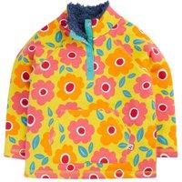 Frugi Girl's Snuggle Fleece in Yellow | Size: 6-7 Years