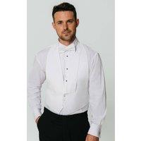Dobell Men's White Marcella Front Waistcoat | Size: 5XL