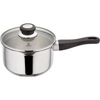 Judge Vista, 18cm Draining Saucepan, 2.1L in Metallic Silver
