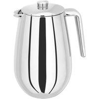 Judge Coffee, 8 Cup Double Walled Cafetiere, 900ml in Metallic Silver