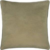 Furn Meridian Velvet Piped Cushion in Pale Green | Size: 45 cm x 45 cm