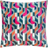 Furn Metro Prism Velvet Square Cushion | Size: 45 cm x 45 cm
