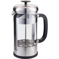 Judge Coffee, 8 Cup Glass Cafetiere, 1L in Silver