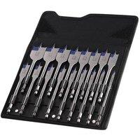 IRWIN Blue Groove 4X Flat Bit Set, 17 Piece in Silver