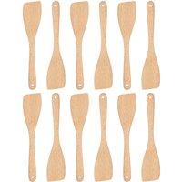 Argon Tableware Wooden Spatulas - 30cm - Pack of 12 in Brown