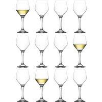 LAV Ella White Wine Glasses - 260ml - Pack of 12 in Clear