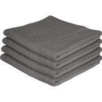 Nicola Spring Cotton Bath Sheets - 160cm x 90cm - Pack of 4 in Charcoal | Size: Bath Sheet