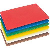 Argon Tableware 6pc Colour-Coded Plastic Chopping Board Set - Multi