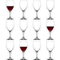 LAV Empire Red Wine Glasses - 455ml - Pack of 12 in Clear