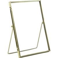 Nicola Spring 5x Standing Metal Photo Frames - 6 x 8 Picture Display Poster Frame in Gold