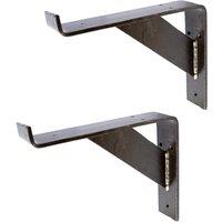 Hammer and Tongs Gallows Style Scaffold Board Shelf Bracket - D240mm - Pack of 2 in Grey | Size: 1000mm x 1000mm